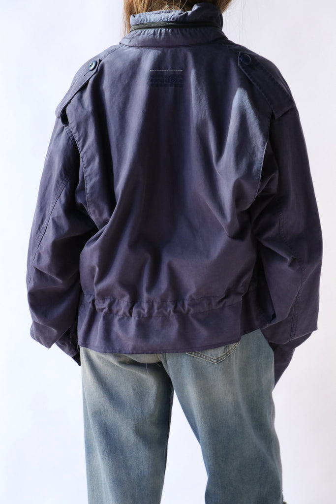 MM6 Maison Margiela Sports Jacket in Blue Outerwear MM6 Maison Margiela 