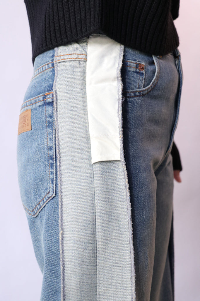 MM6 Maison Margiela Straight-Leg Jeans in Blue Bottoms MM6 Maison Margiela 