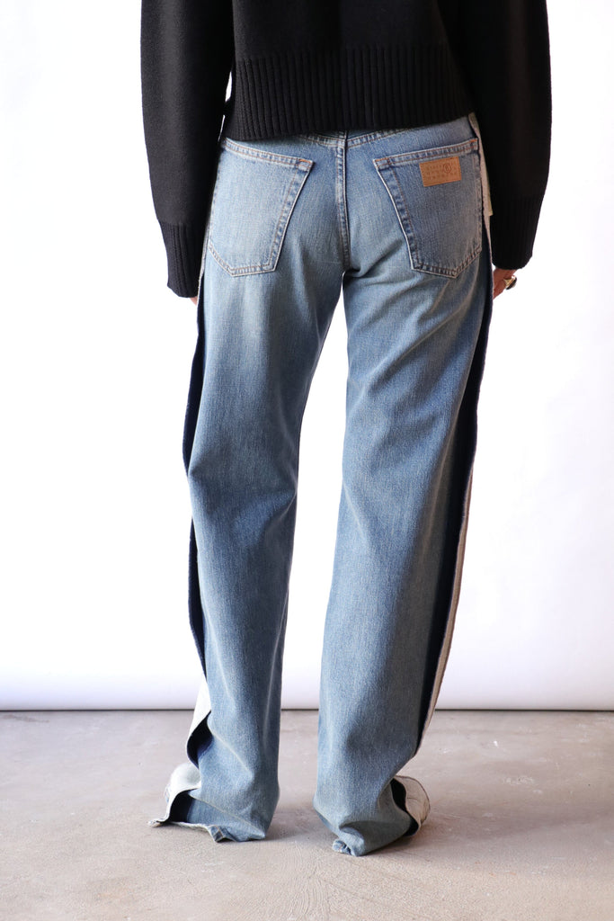 MM6 Maison Margiela Straight-Leg Jeans in Blue Bottoms MM6 Maison Margiela 