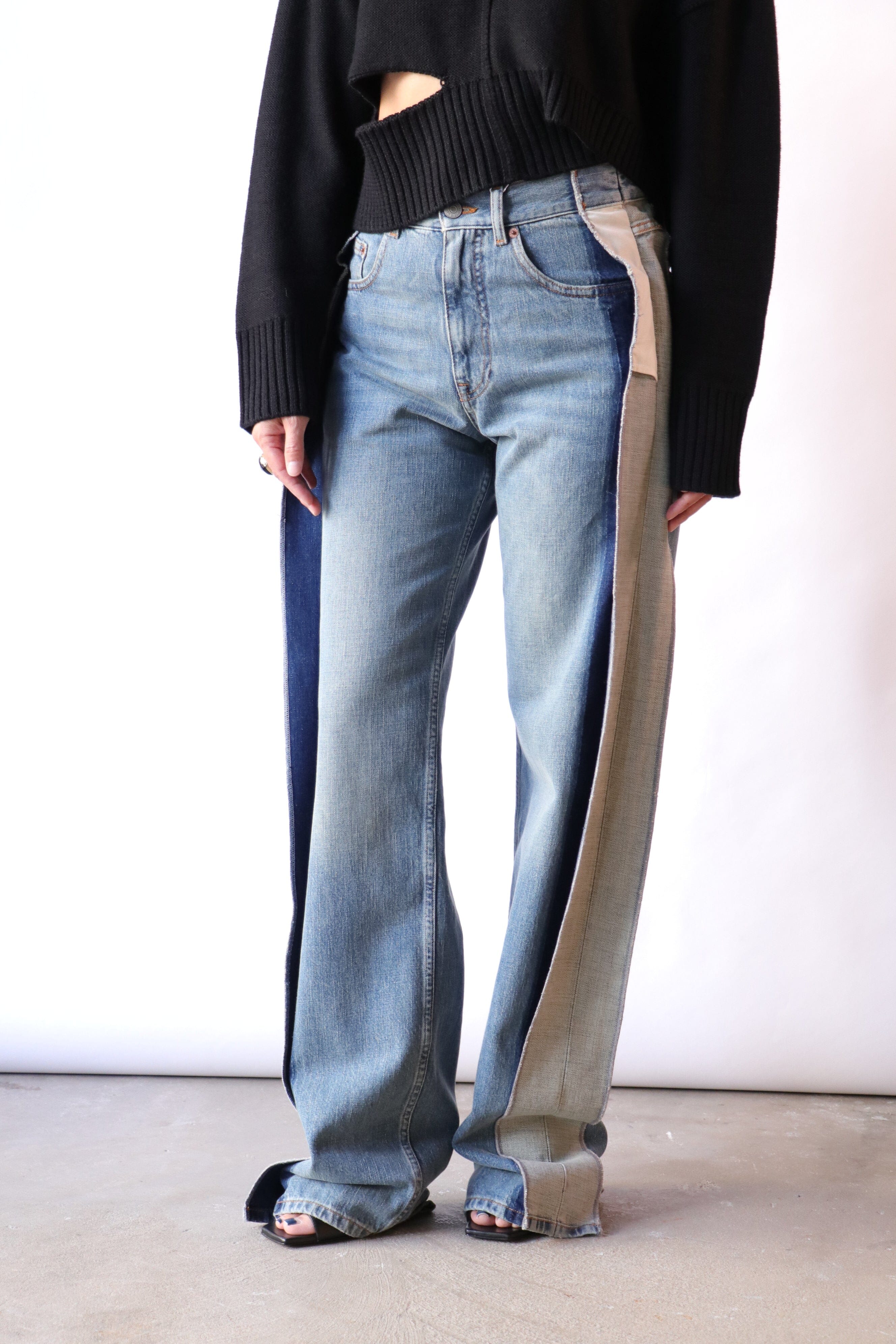 MM6 Maison Margiela Straight-Leg Jeans in Blue | WE ARE ICONIC