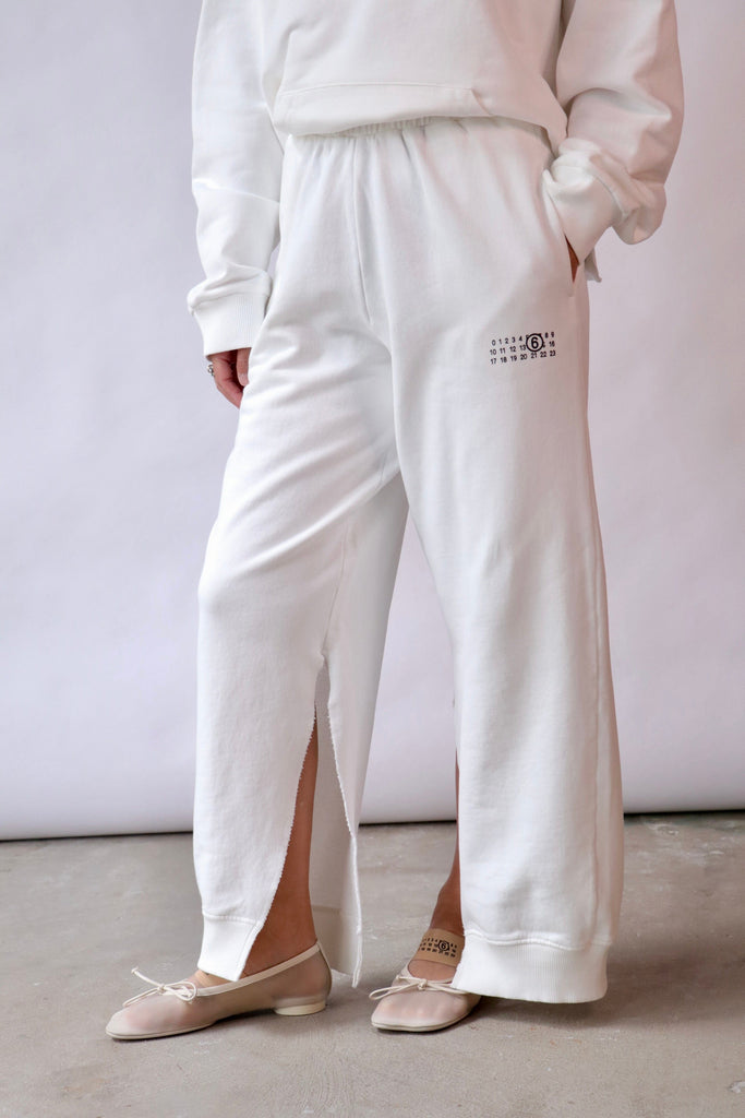 MM6 Maison Margiela Sweatpants in Off White Bottoms MM6 Maison Margiela 