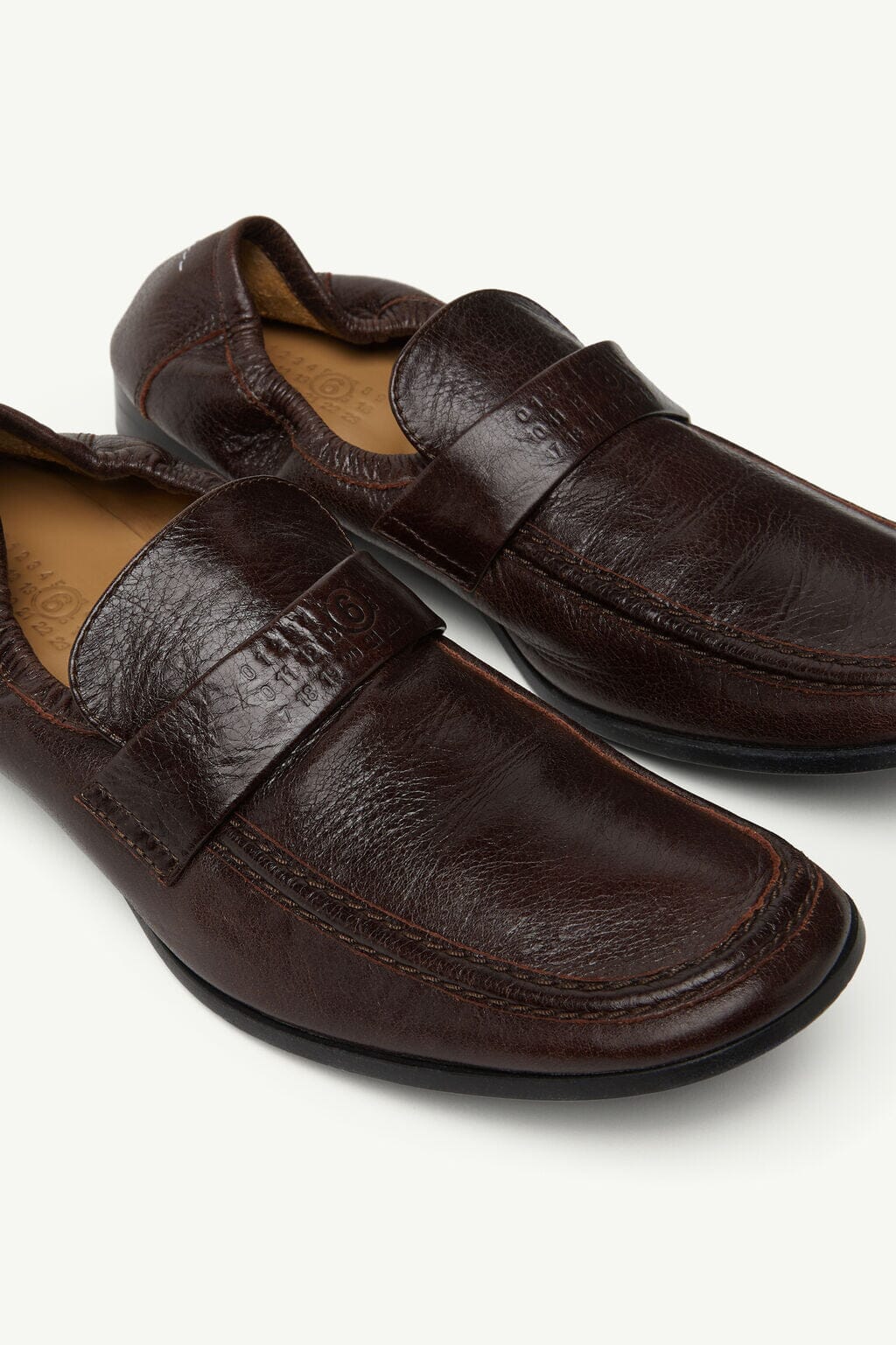 MM6 Maison Margiela Swing-toe Leather Loafers | WE ARE ICONIC