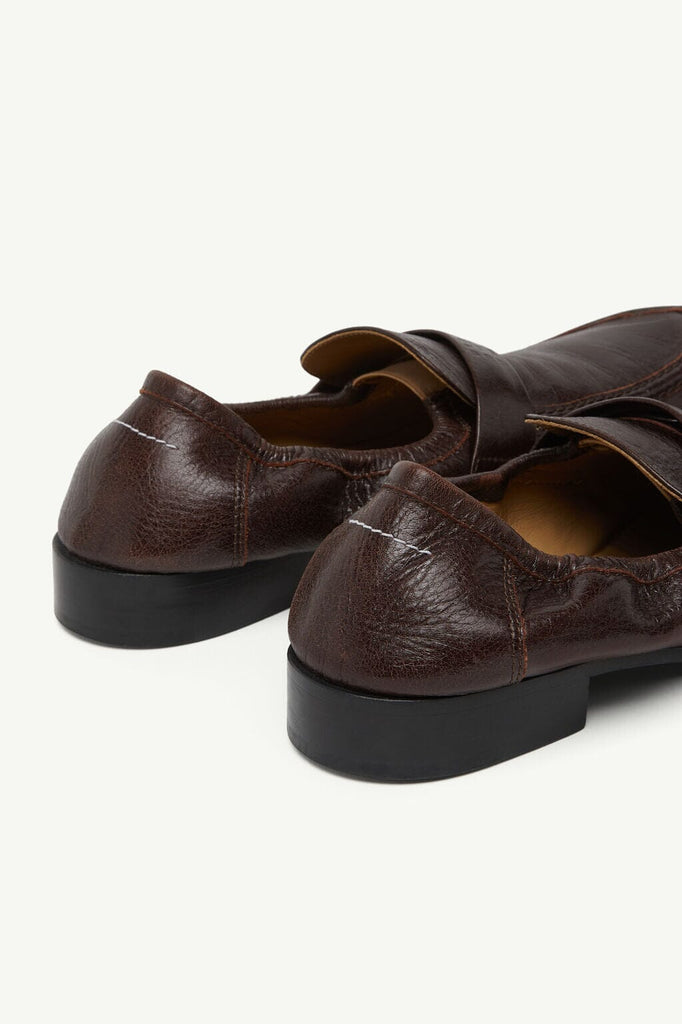 MM6 Maison Margiela Swing-toe Leather Loafers | WE ARE ICONIC