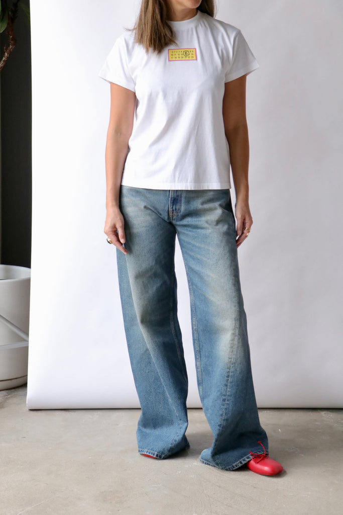 MM6 Maison Margiela T-Shirt in Optic White T-Shirts & Tanks MM6 Maison Margiela 