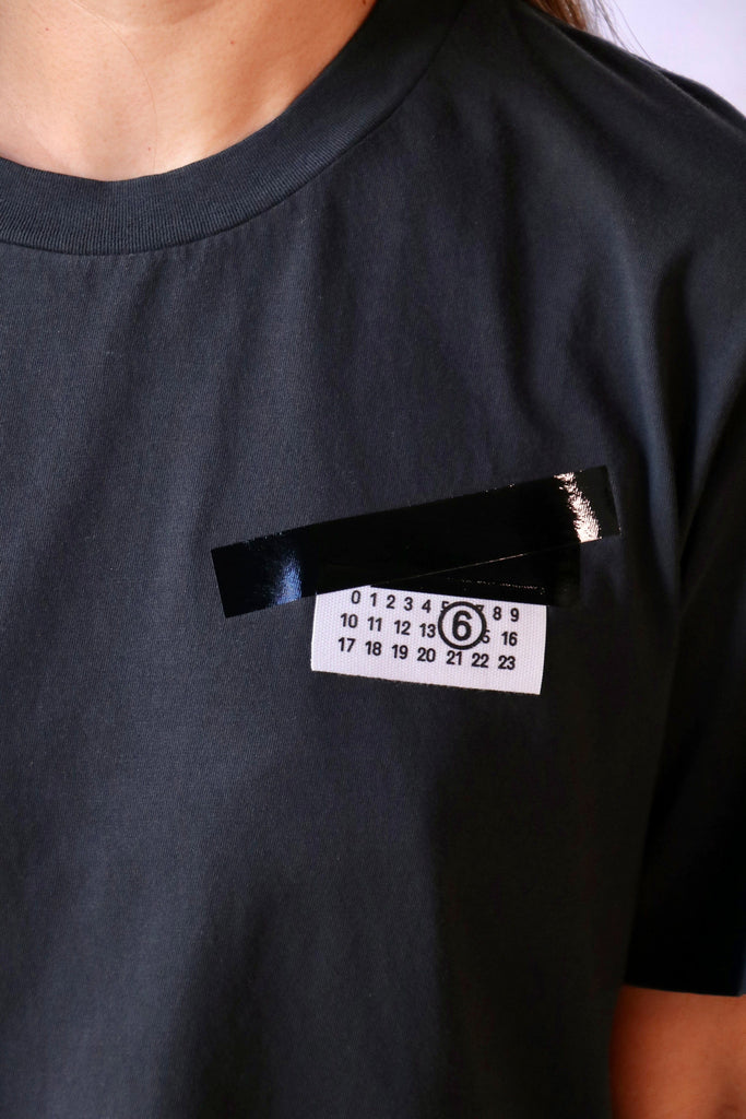 MM6 Maison Margiela Taped label Cotton T-shirt T-Shirts & Tanks MM6 Maison Margiela 