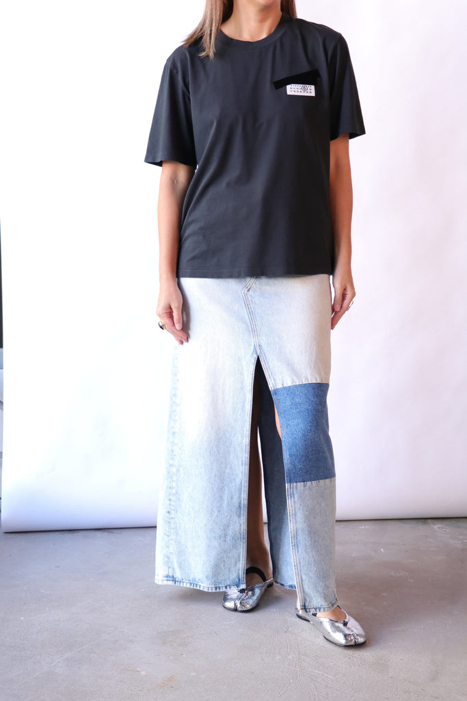 MM6 Maison Margiela Taped label Cotton T-shirt T-Shirts & Tanks MM6 Maison Margiela 