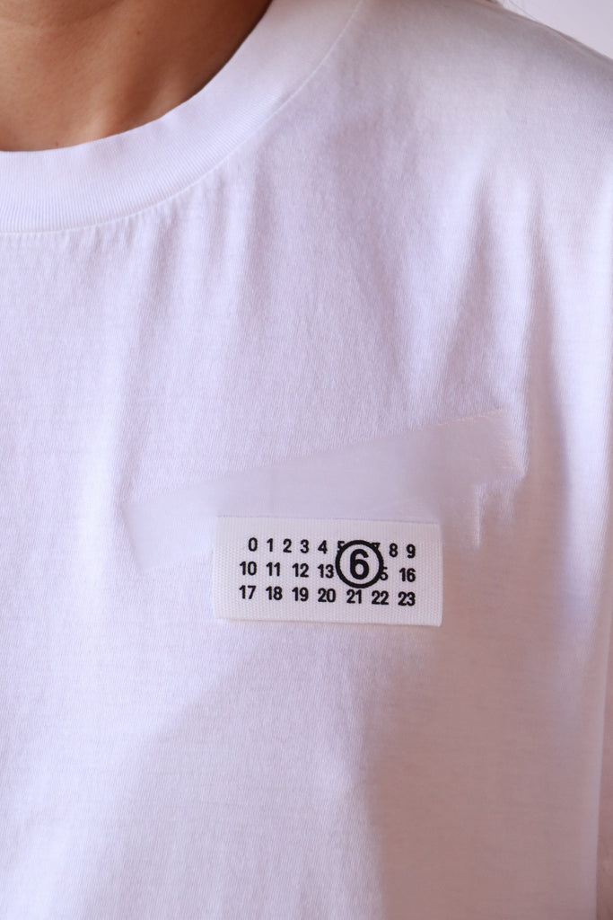 MM6 Maison Margiela Taped label Cotton T-shirt T-Shirts & Tanks MM6 Maison Margiela 