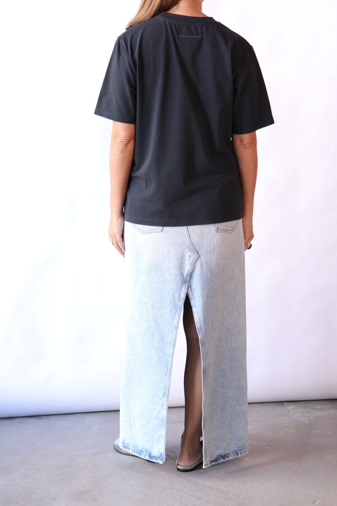 MM6 Maison Margiela Taped label Cotton T-shirt T-Shirts & Tanks MM6 Maison Margiela 