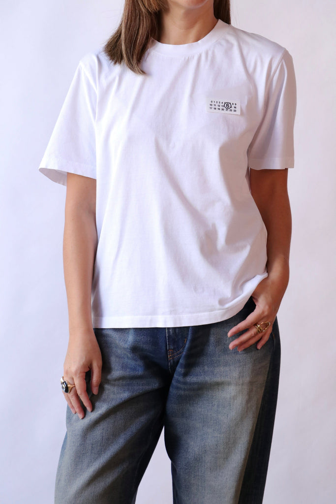 MM6 Maison Margiela Taped label Cotton T-shirt T-Shirts & Tanks MM6 Maison Margiela 