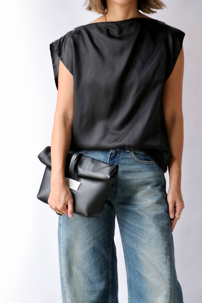 MM6 Maison Margiela Top in Black tops-blouses MM6 Maison Margiela 