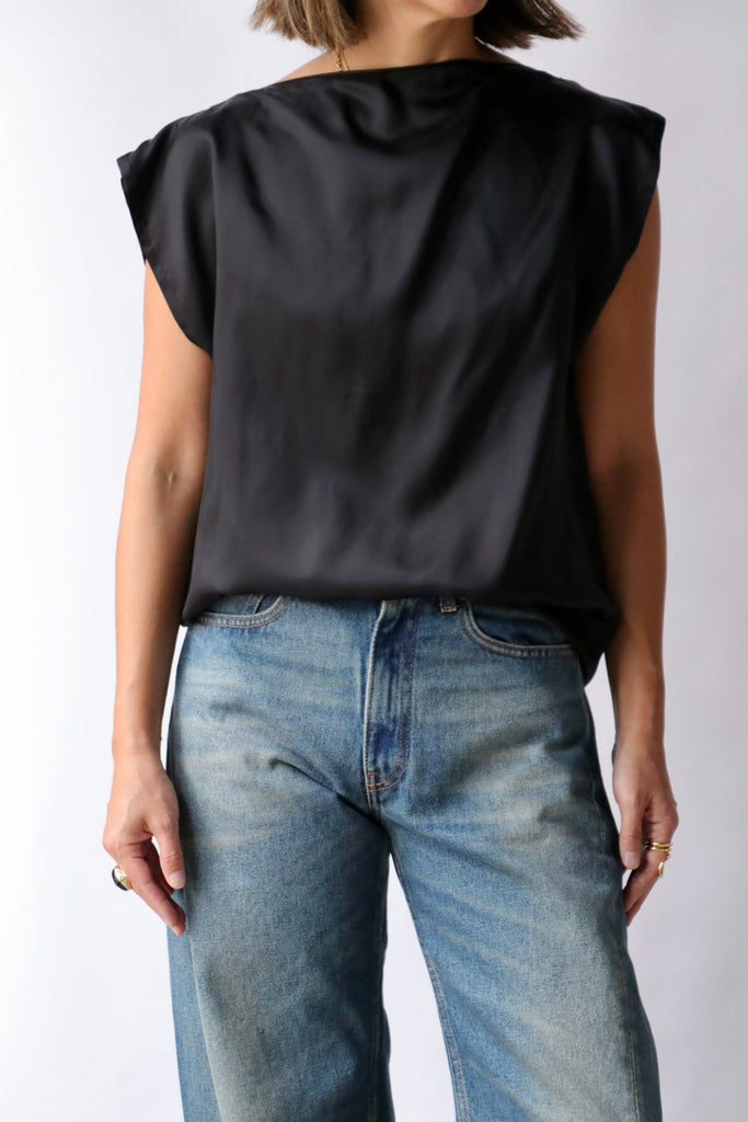 MM6 Maison Margiela Top in Black tops-blouses MM6 Maison Margiela 