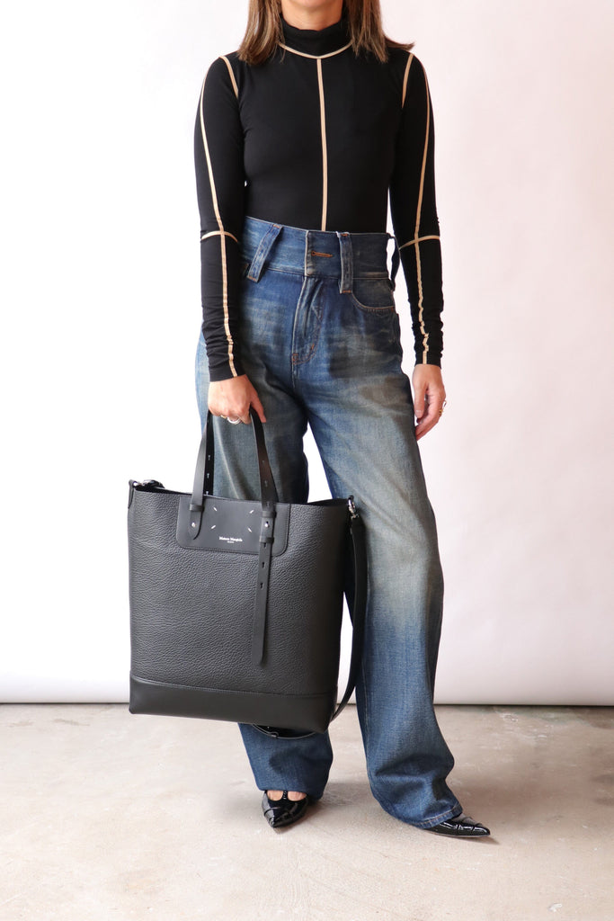 MM6 Maison Margiela Wide Leg Jeans in Blue Bottoms Maison Margiela 