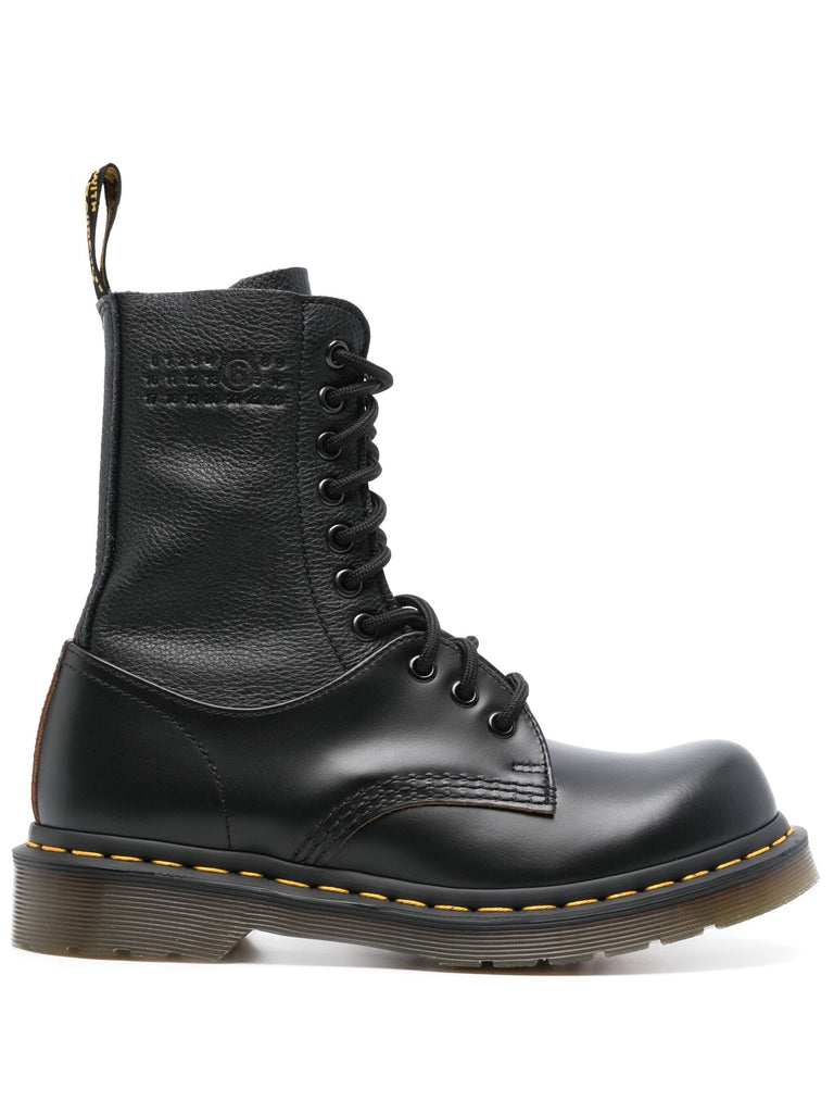 MM6 x Dr Martens Twisted & Reimagined Boots in Black Shoes MM6 x Dr Martens 