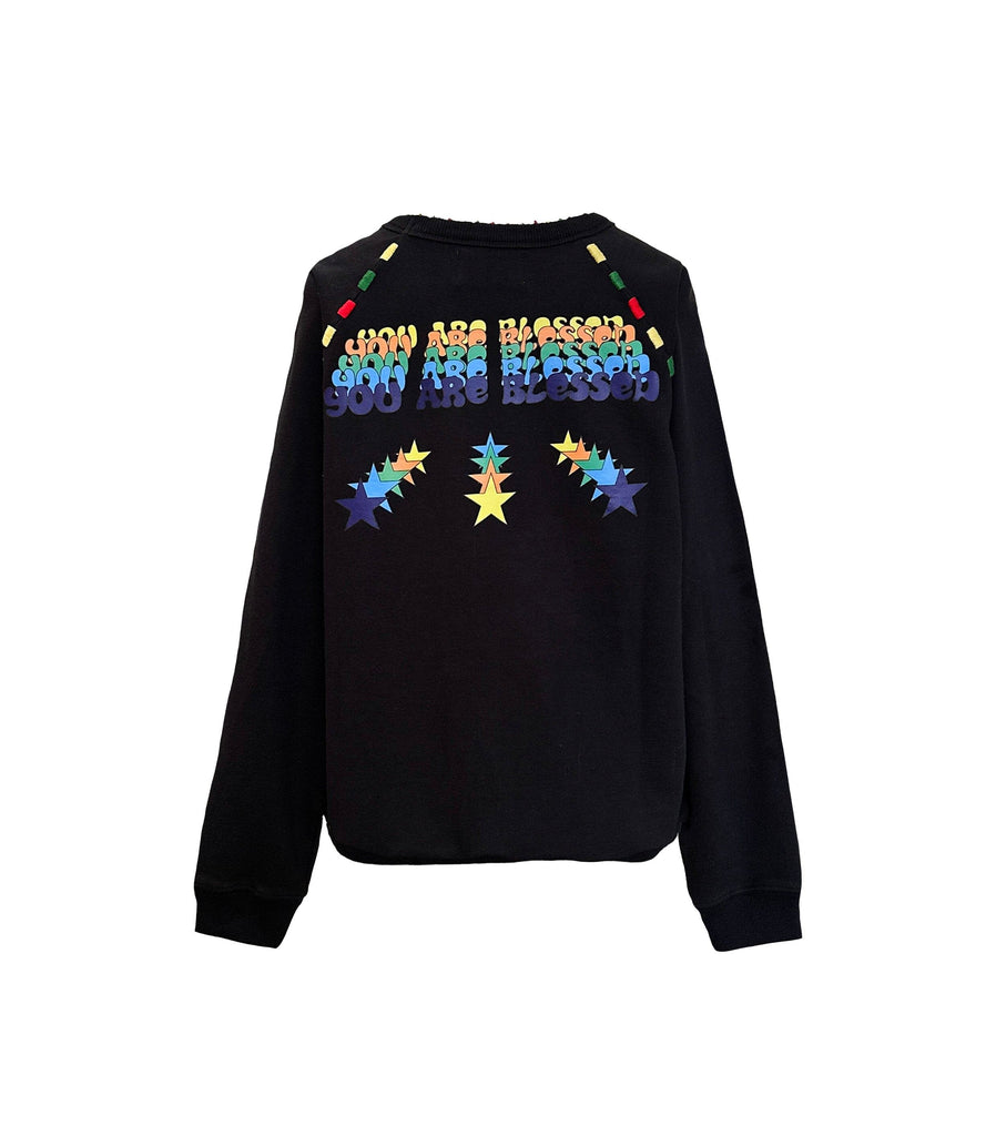 Monoki Blessed Sweater in Black Sweatshirts Monoki 