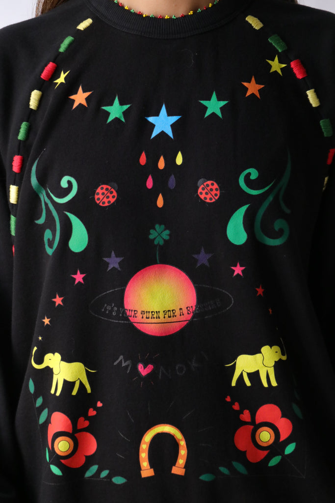 Monoki Cosmic Sweater in Multi Sweatshirts Monoki 