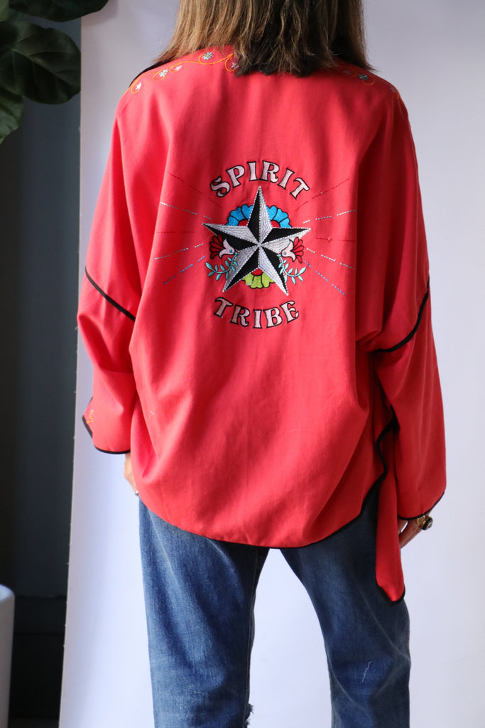 Monoki Lotus Jacket in Red Outerwear Monoki 