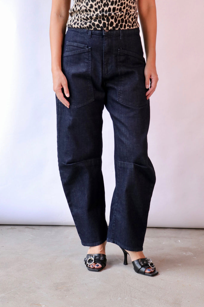Nili Lotan Shon Jean in Indigo Rinse Bottoms Nili Lotan 