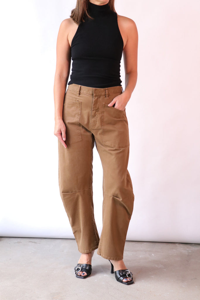 Nili Lotan Shon Pant in Coffee Bottoms Nili Lotan 