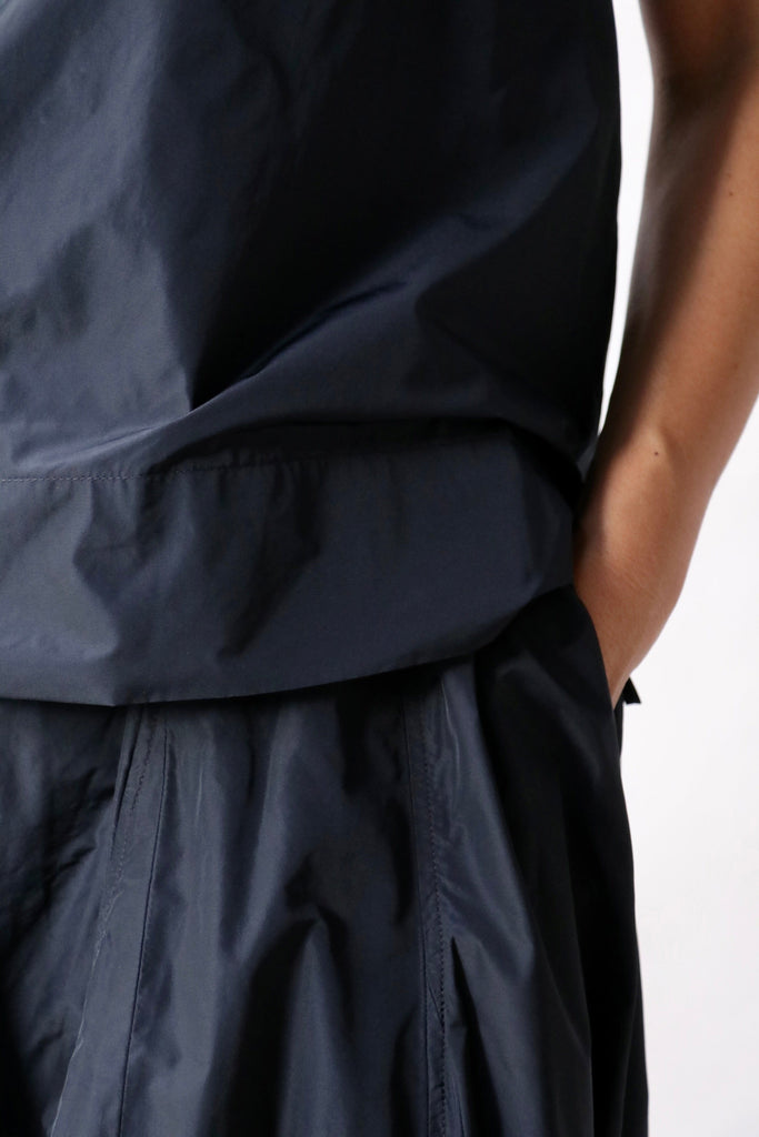 Odeeh Ultra Light Taffeta Skirt in Navy Bottoms Odeeh 