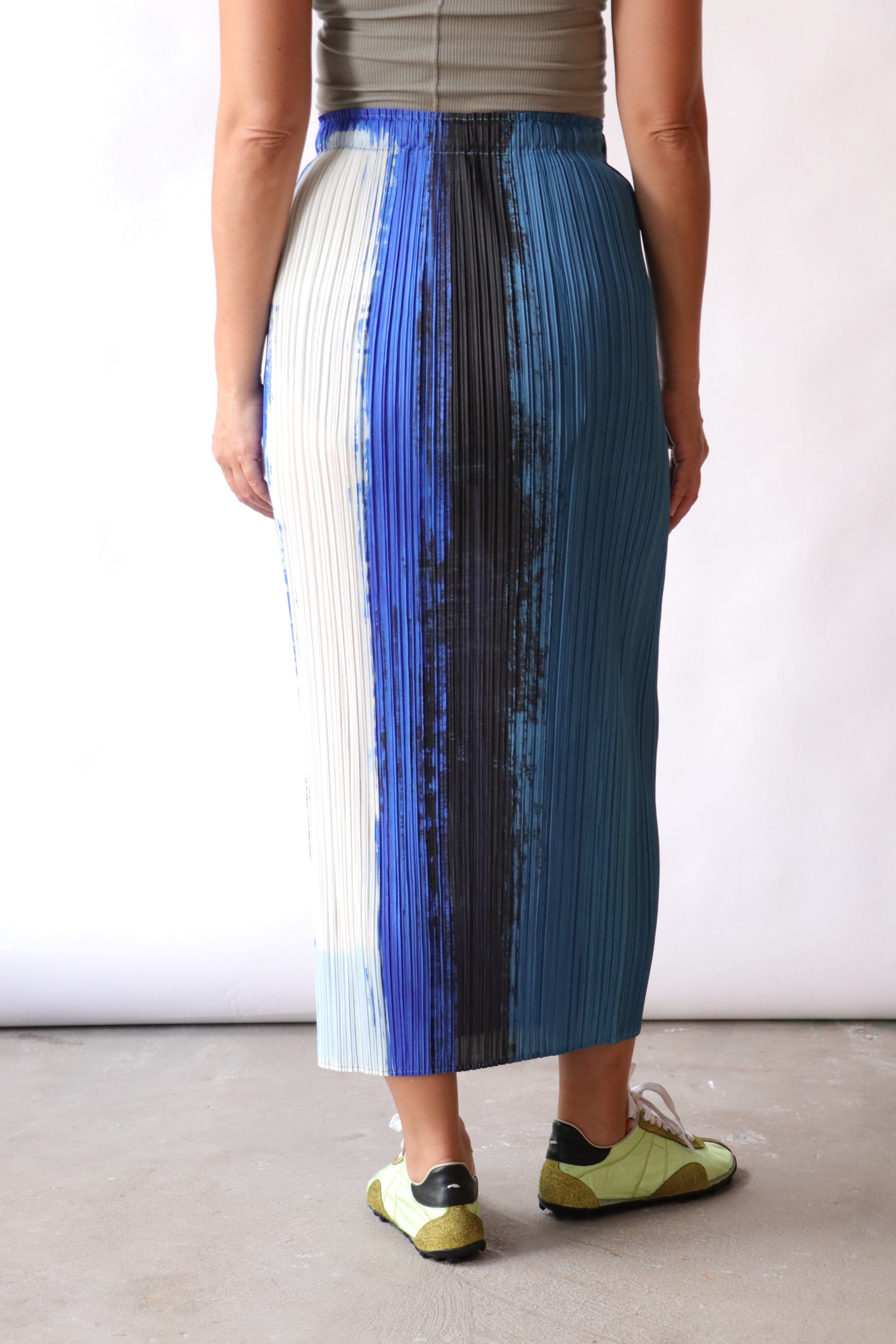 Pleats Please Issey Miyake Jump Skirt in Blue | WE ARE ICONIC