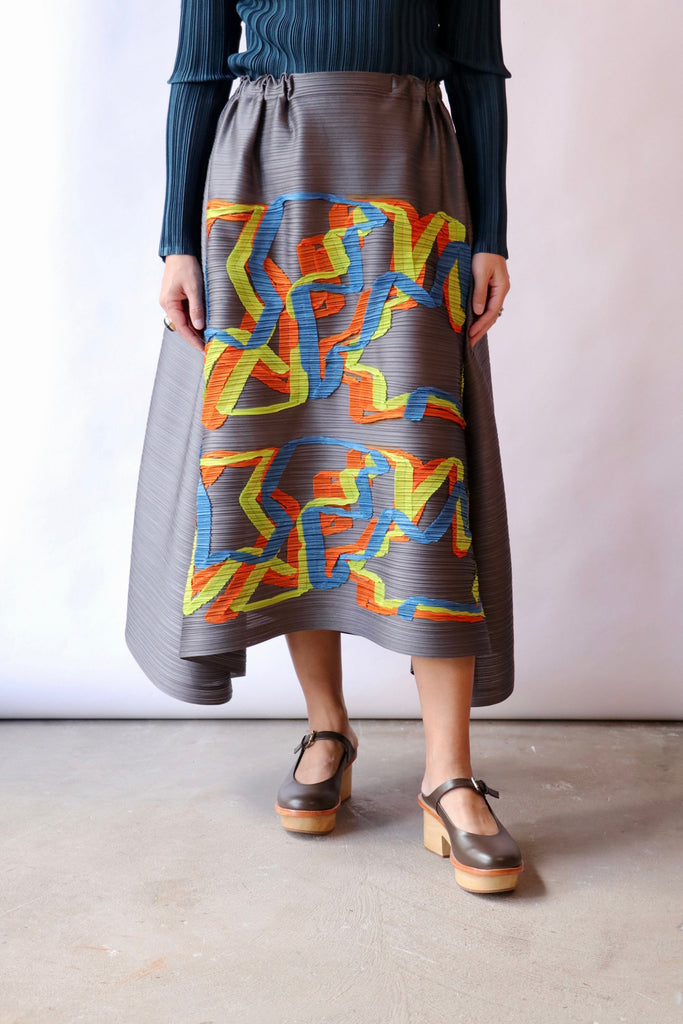 Pleats Please Issey Miyake Mix Skirt Bottoms Pleats Please by Issey Miyake 