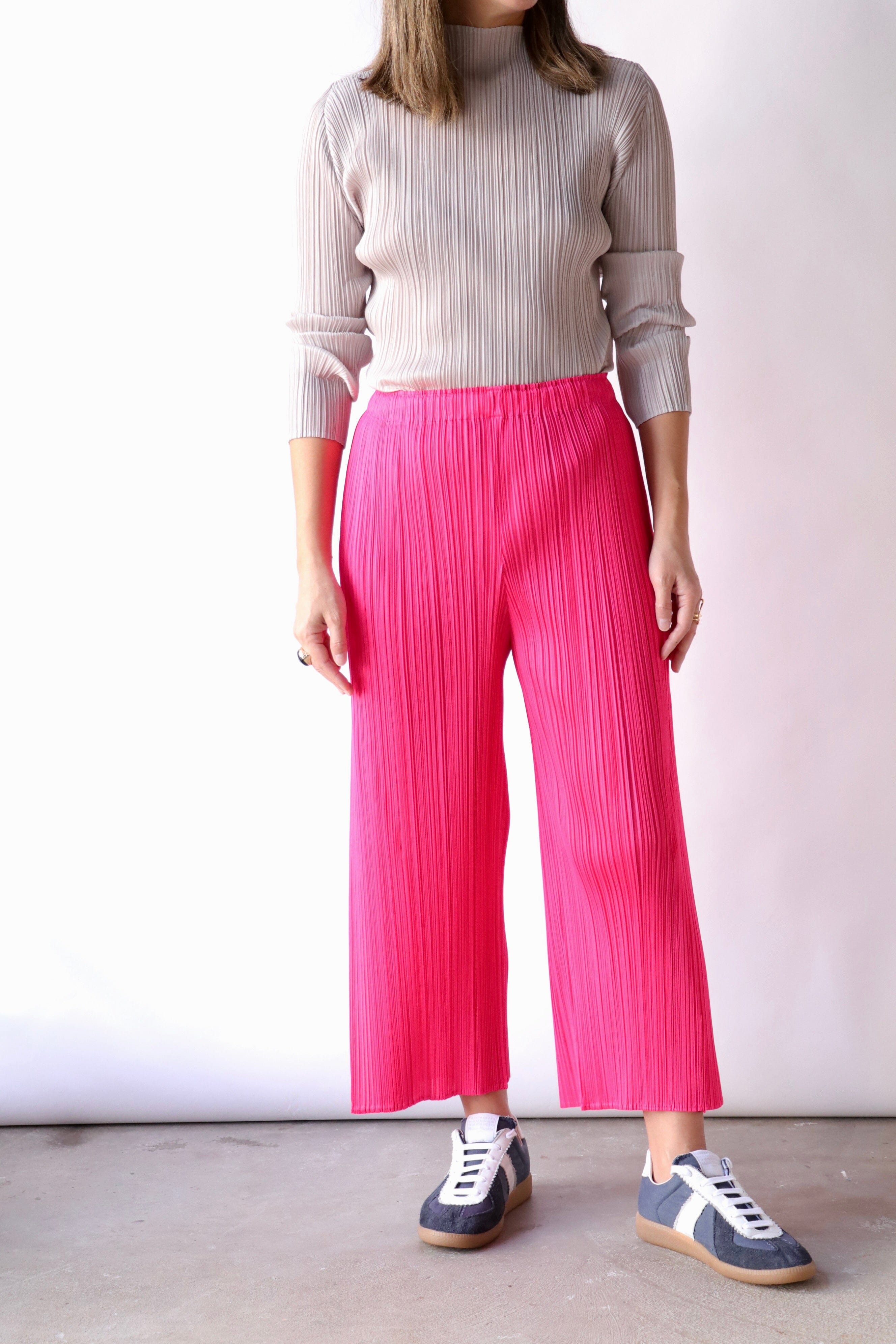 PLEATS PLEASE パンツ ５size 桜色ピンク PLEATS PLEASE パンツ 5size 桜色ピンク PLEATS PLEASE パンツ