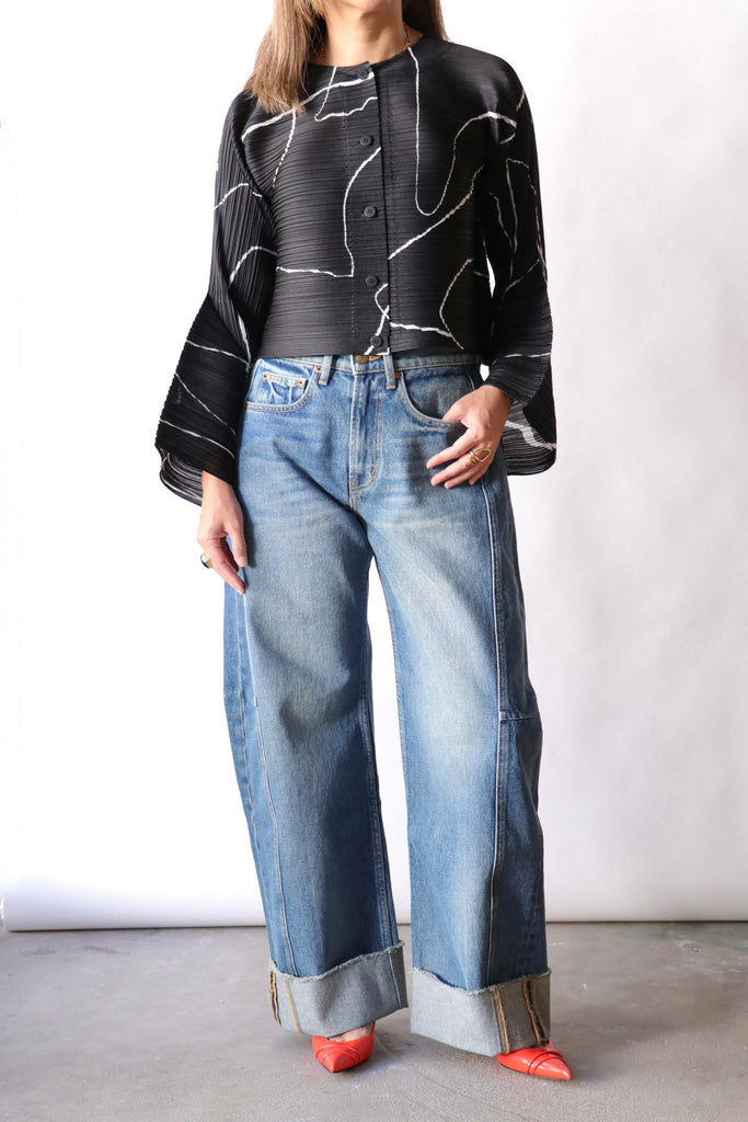 Pleats Please Issey Miyake Pause Top in Black tops-blouses Pleats Please by Issey Miyake 