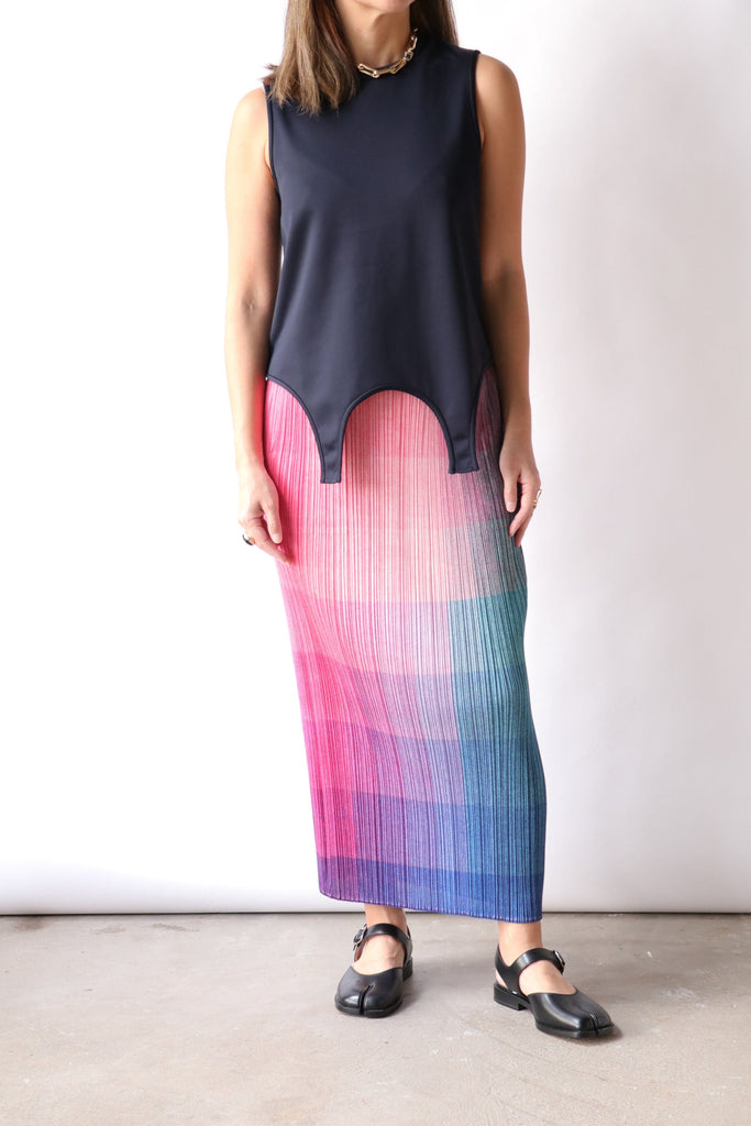 Pleats Please Issey Miyake Photon Skirt in Pink no.22 Bottoms Pleats Please by Issey Miyake 