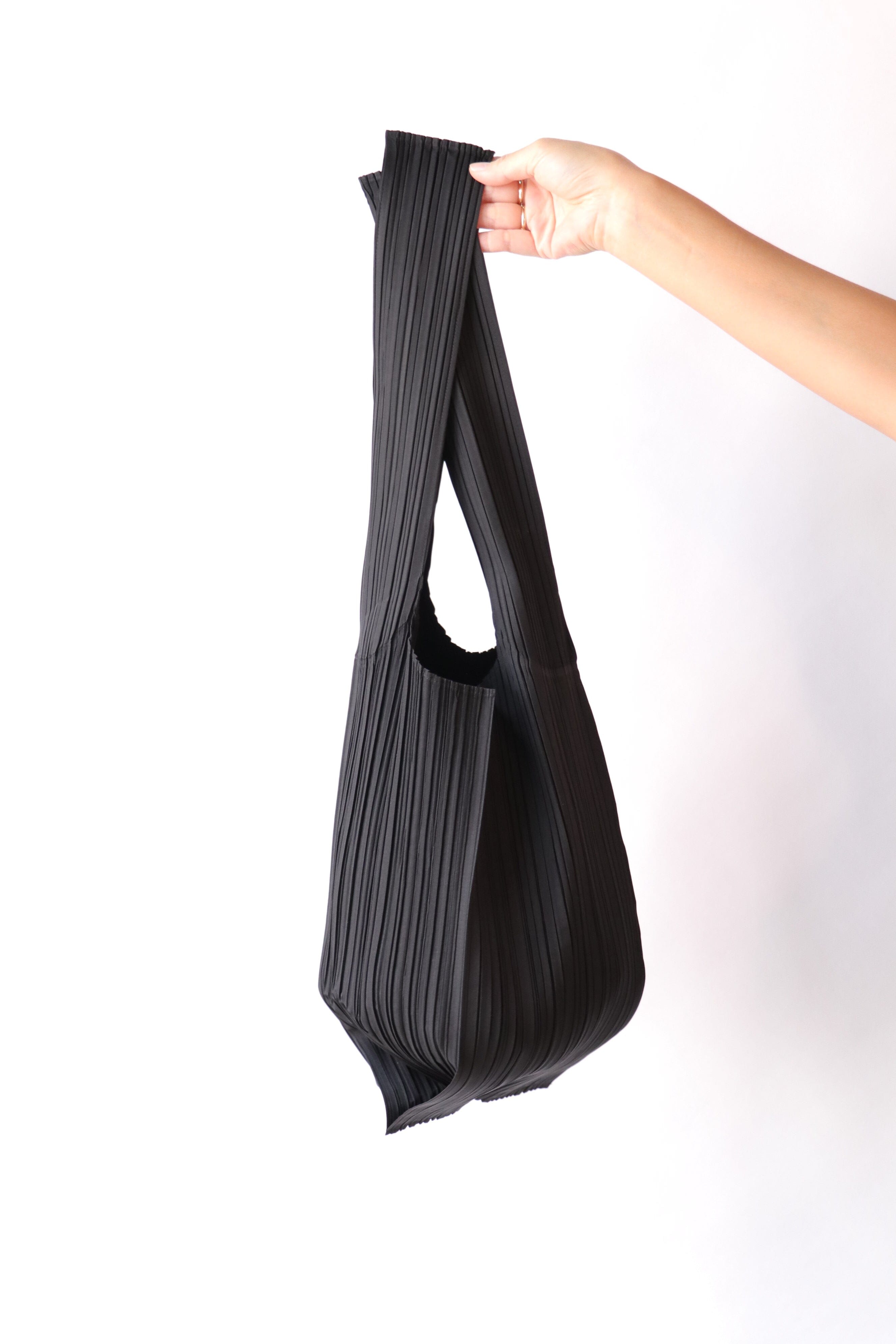 Pleats Please Issey Miyake Shift Pleats Bag in Black | WE ARE ICONIC