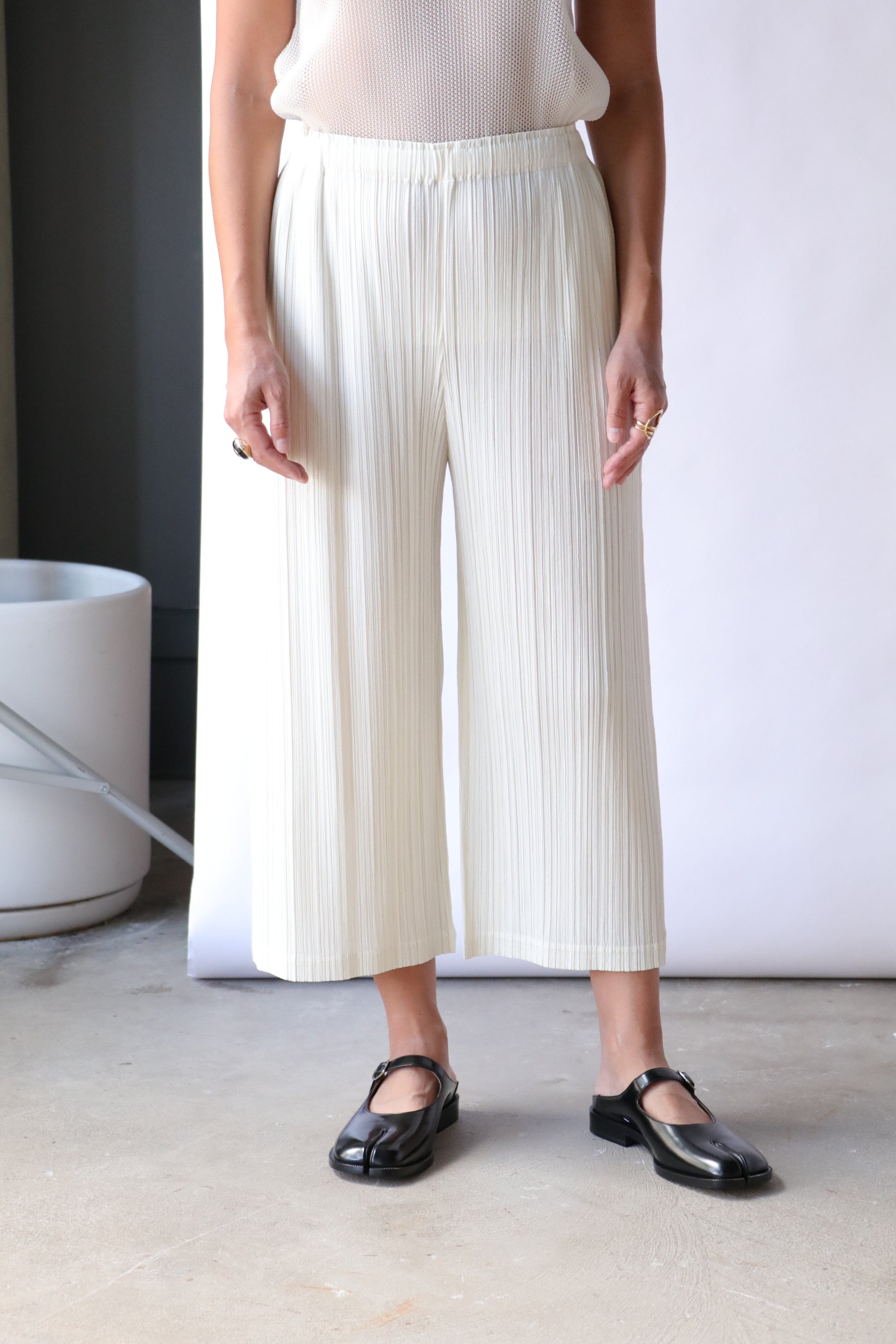 Pleats Please Issey Miyake Thicker Bottoms 1 Off White | WE ARE ICONIC