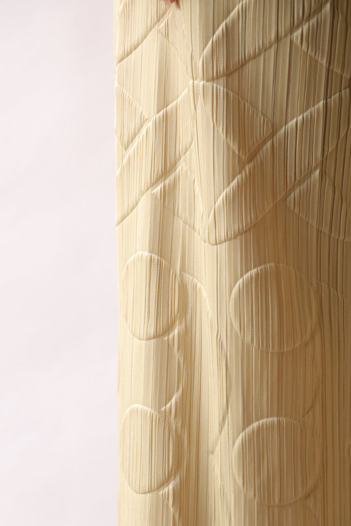 Pleats Please Issey Miyake Tune Pants in Ivory Bottoms Pleats Please by Issey Miyake 