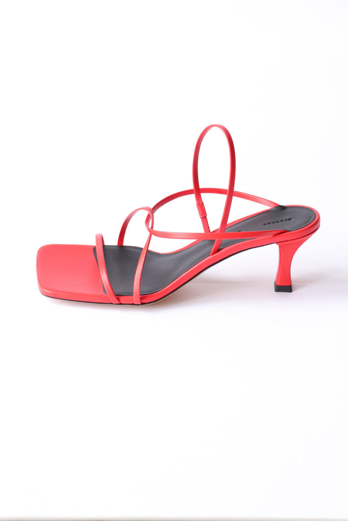 Proenza Schouler Square Strappy Sandals in Red Shoes Proenza Schouler 
