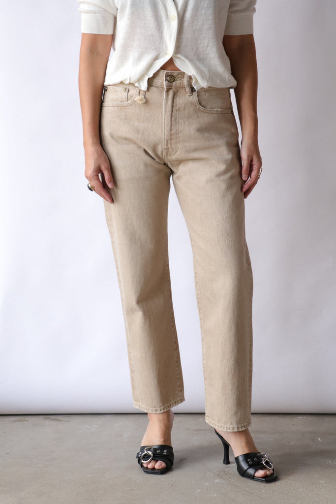 R13 BF Jean in Harlyn Khaki Bottoms R13 