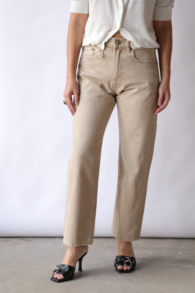 R13 BF Jean in Harlyn Khaki Bottoms R13 