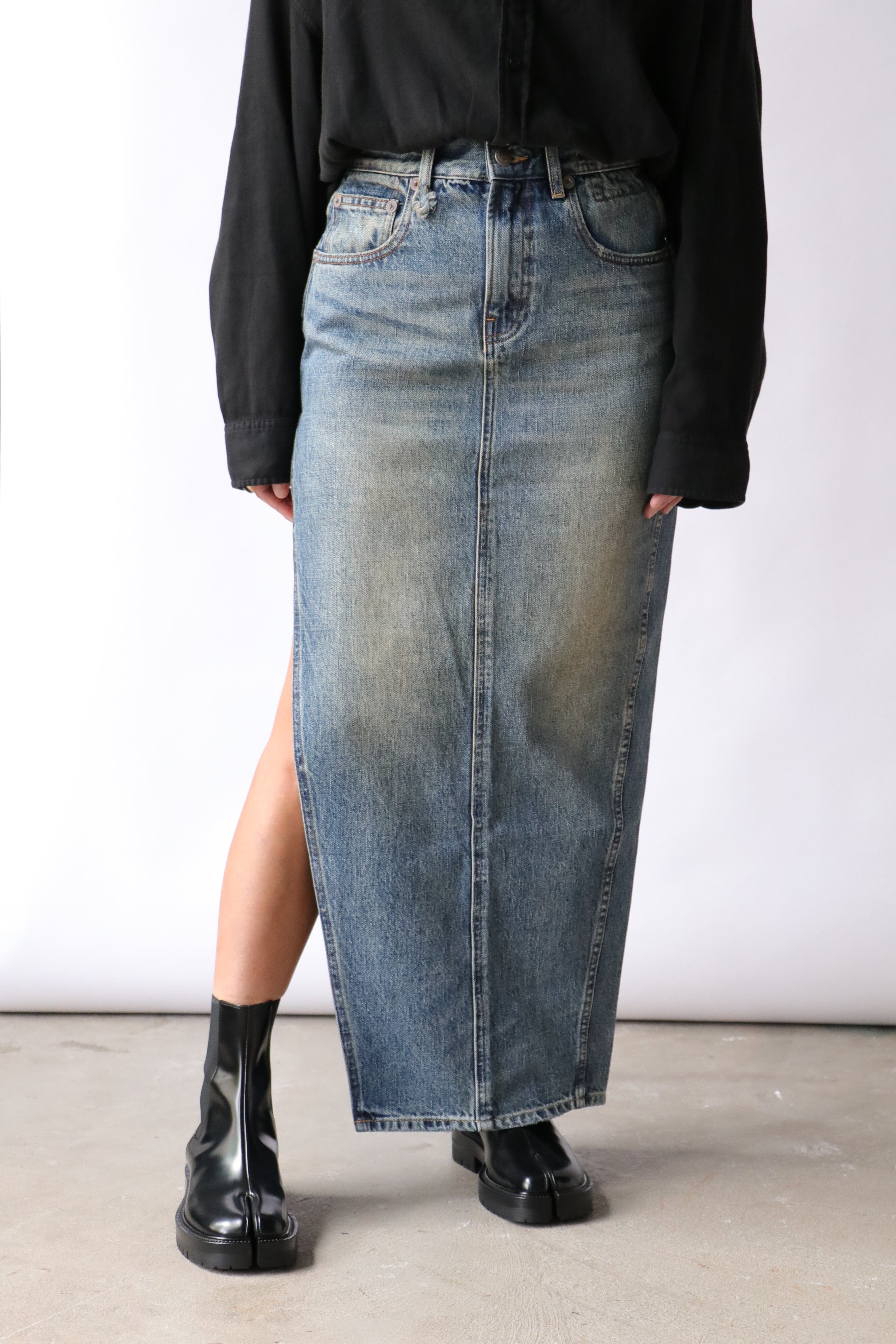 r13-devon-side-slit-skirt-in- r13-devon-side-slit-skirt-in-