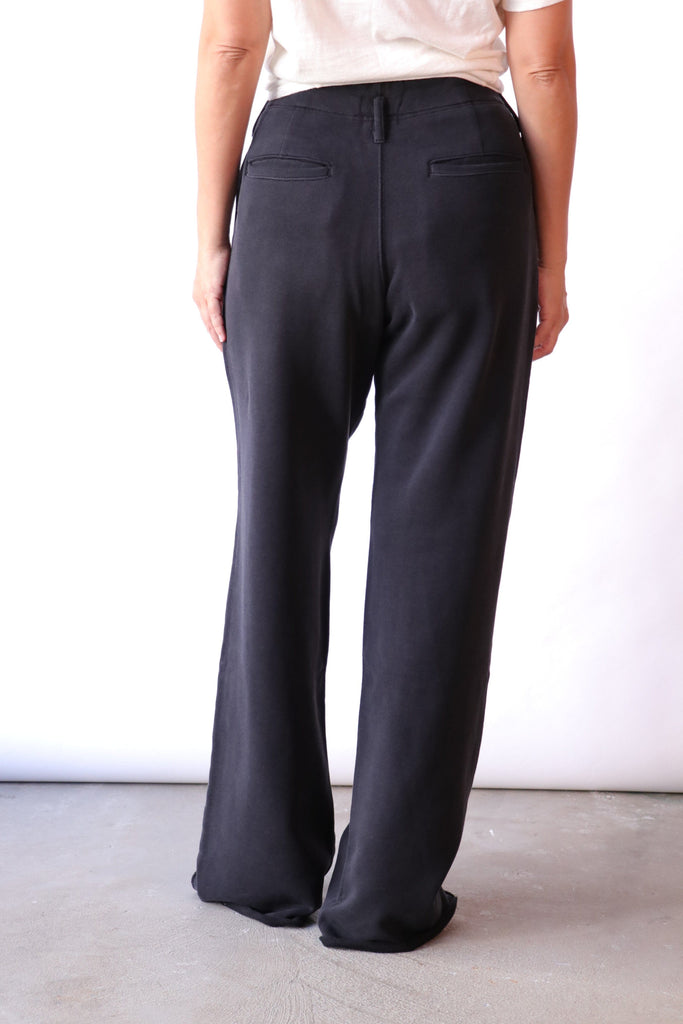 R13 Double Pleat Sweatpant in Black Bottoms R13 