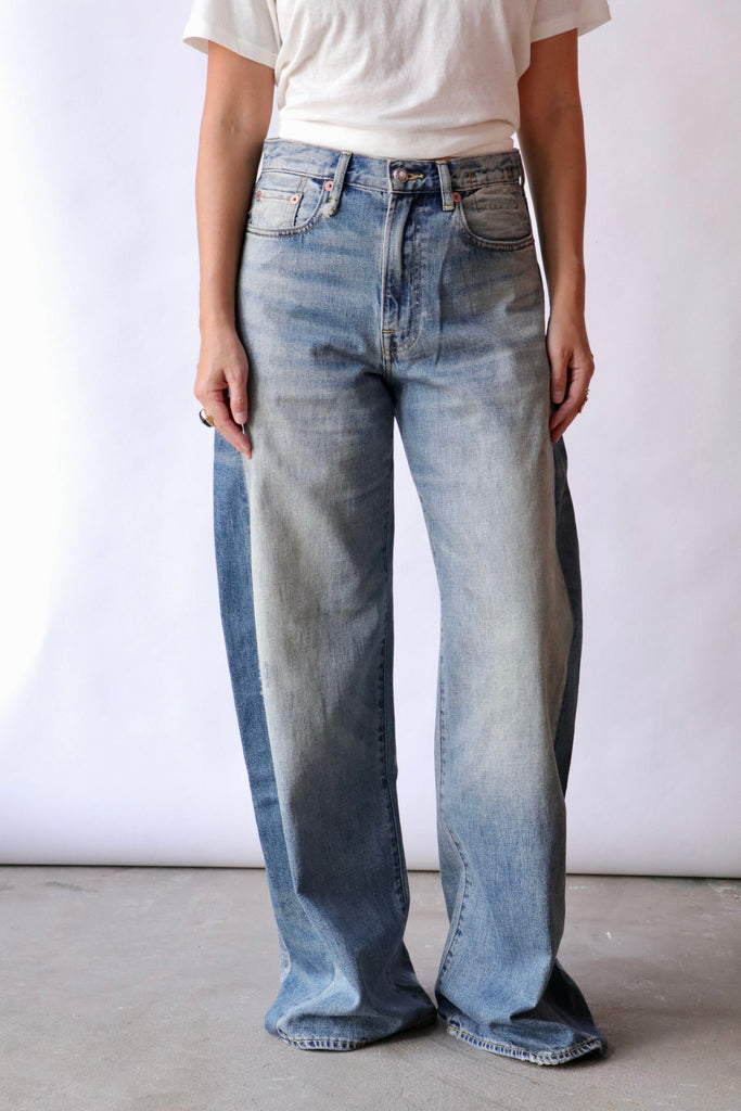R13 Insert D'arcy Loose Jean in Vintage Indigo Color Bottoms R13 