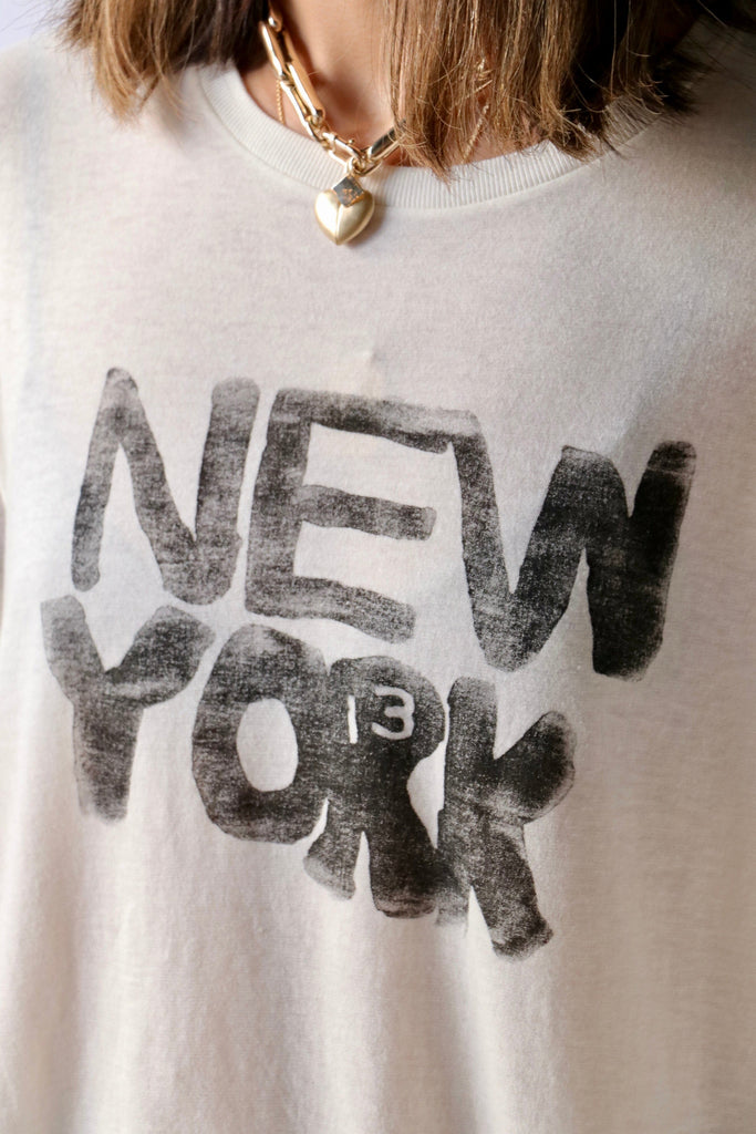 R13 Ny Relaxed T in Ecru T-Shirts & Tanks R13 