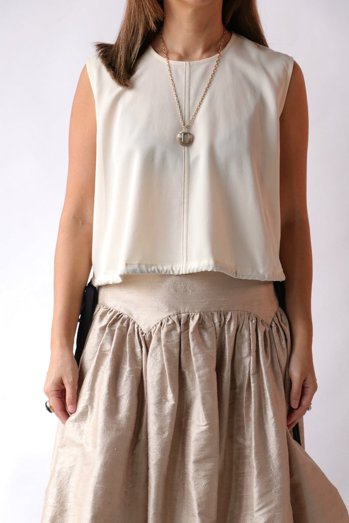 Rachel Comey Aero Top in Cream tops-blouses Rachel Comey 