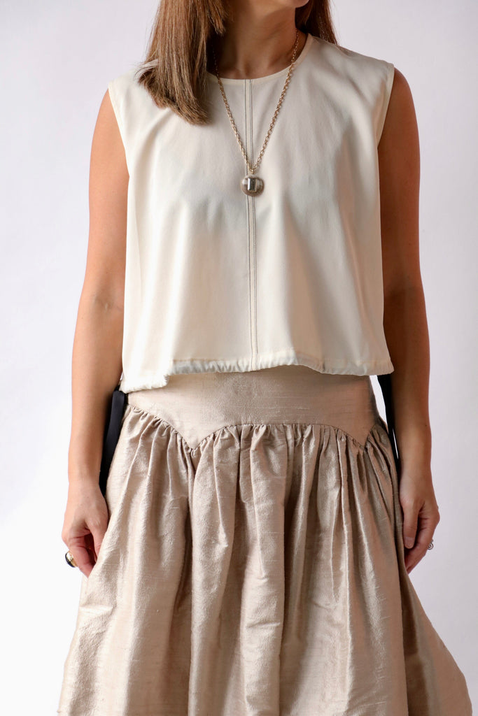 Rachel Comey Aero Top in Cream tops-blouses Rachel Comey 