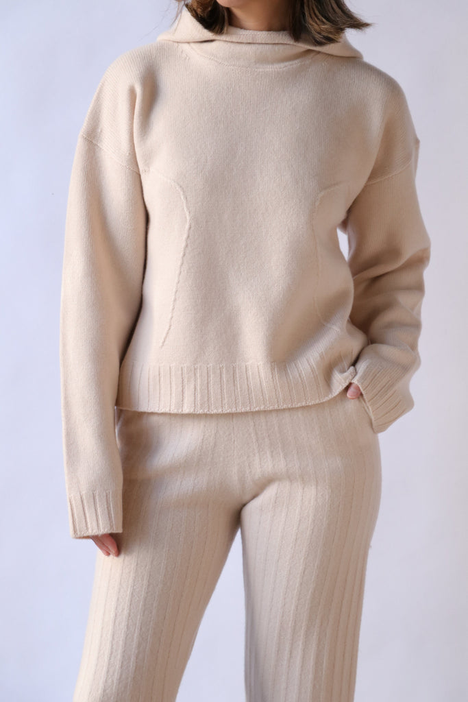 Rachel Comey Alps Hoodie in Cream Sweatshirts Rachel Comey 