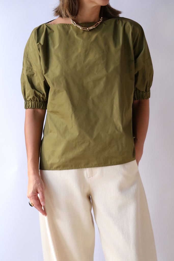 Rachel Comey Ballaton Top in Olive tops-blouses Rachel Comey 