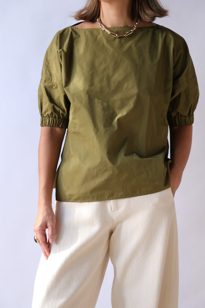 Rachel Comey Ballaton Top in Olive tops-blouses Rachel Comey 