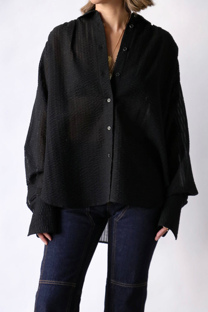 Rachel Comey Becker Top in Black tops-blouses Rachel Comey 