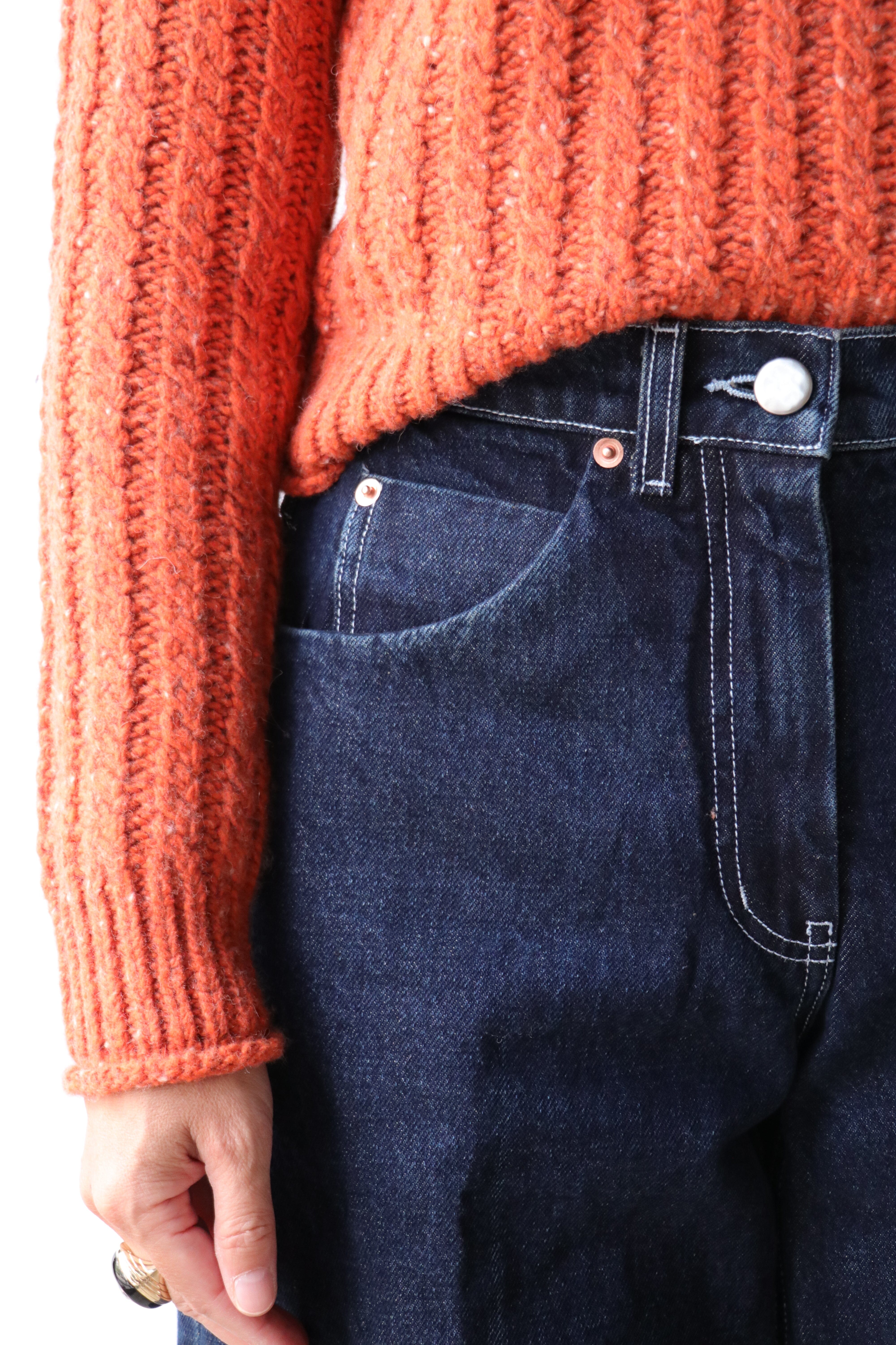 Rachel Comey Bracken Pullover in Orange | WE ARE ICONIC