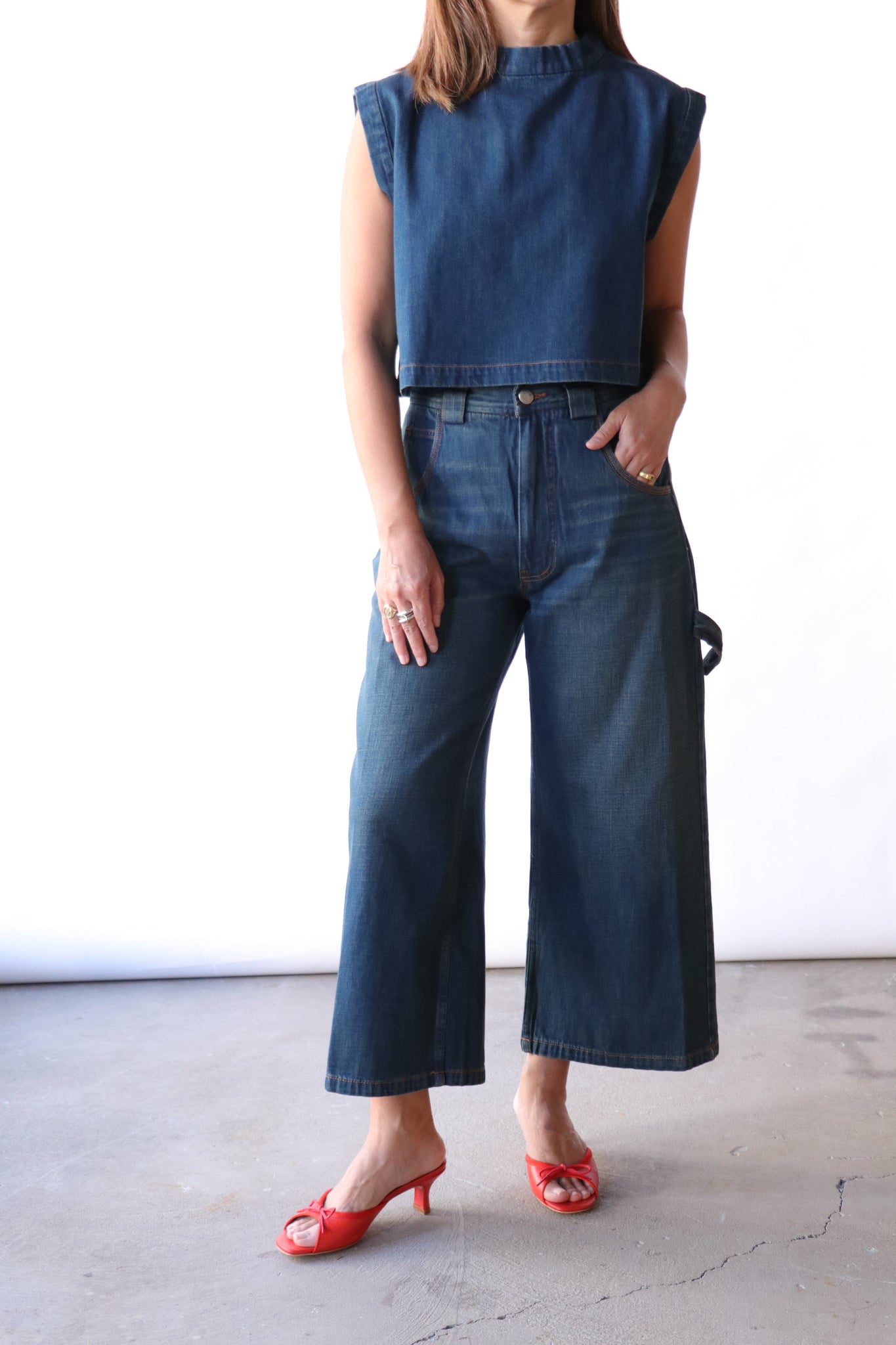 Rachel Comey Carpen Pant in Muddy Indigo Bottoms Rachel Comey 