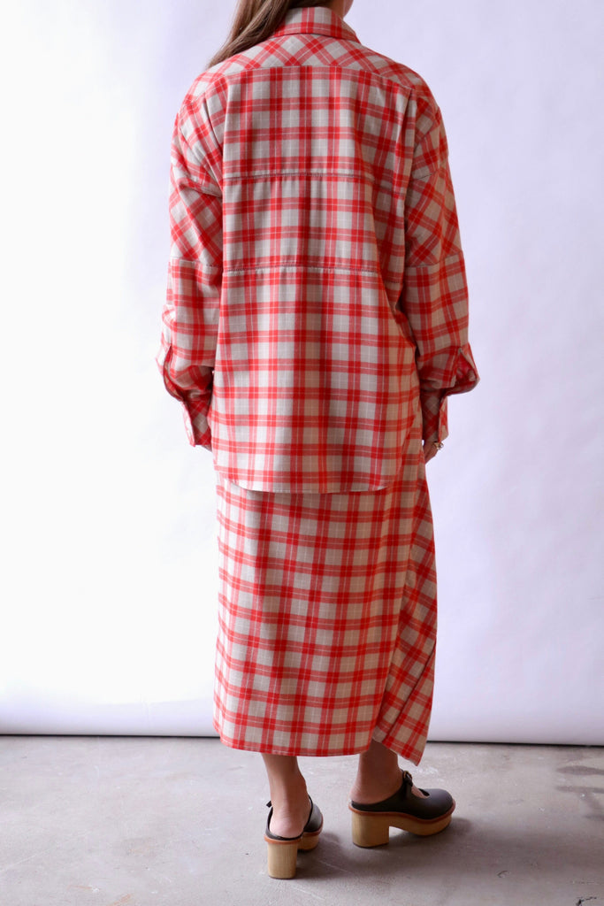 Rachel Comey Jimi Shirt in Red | WE ARE ICONIC