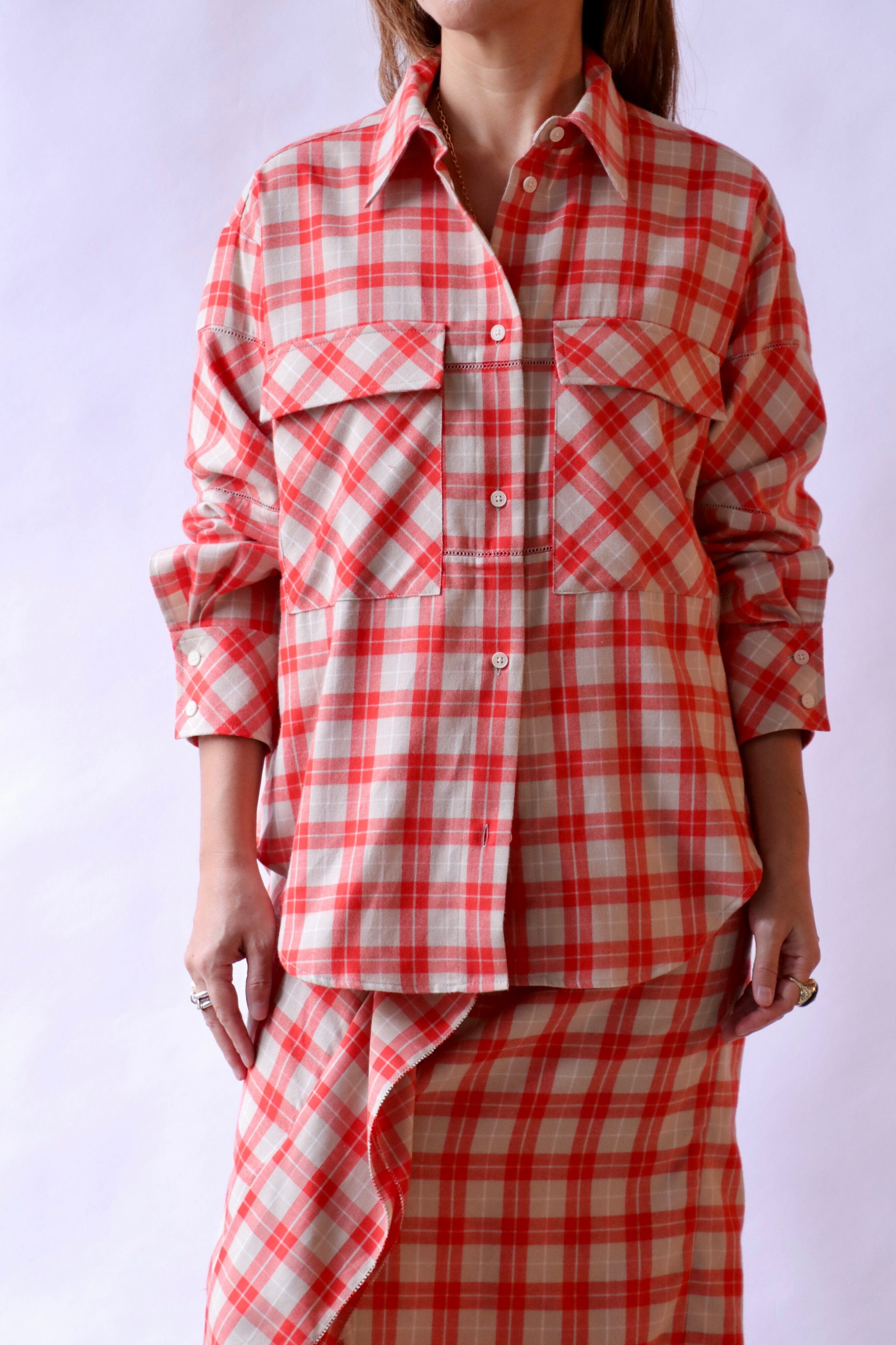 Rachel Comey Jimi Shirt in Red | WE ARE ICONIC