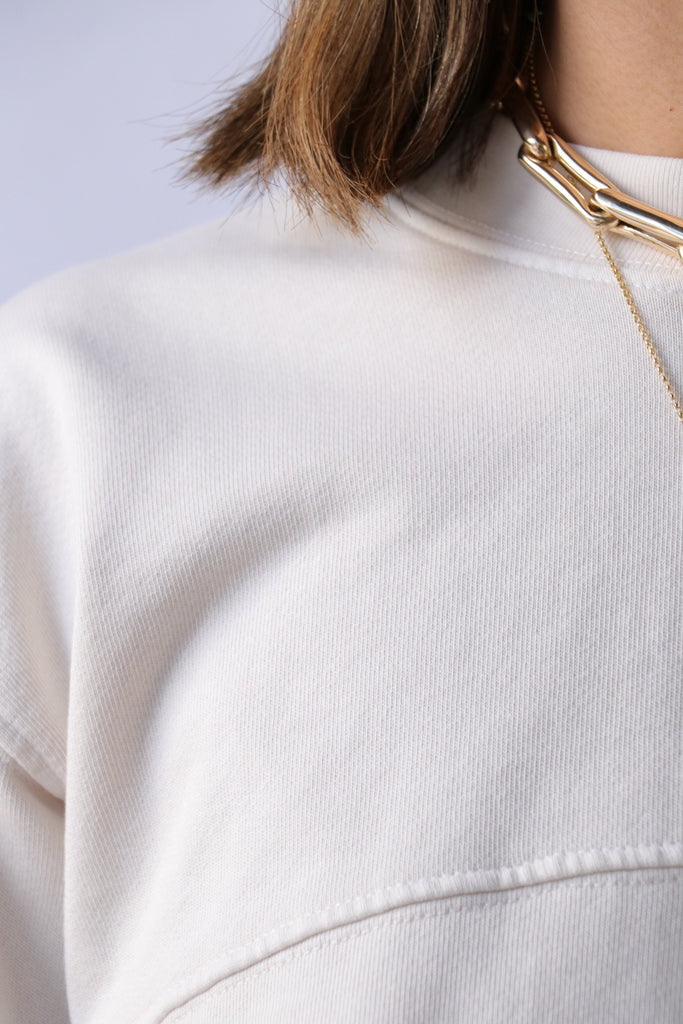 Rachel Comey Marin Sweatshirt in Dirty White Sweatshirts Rachel Comey 