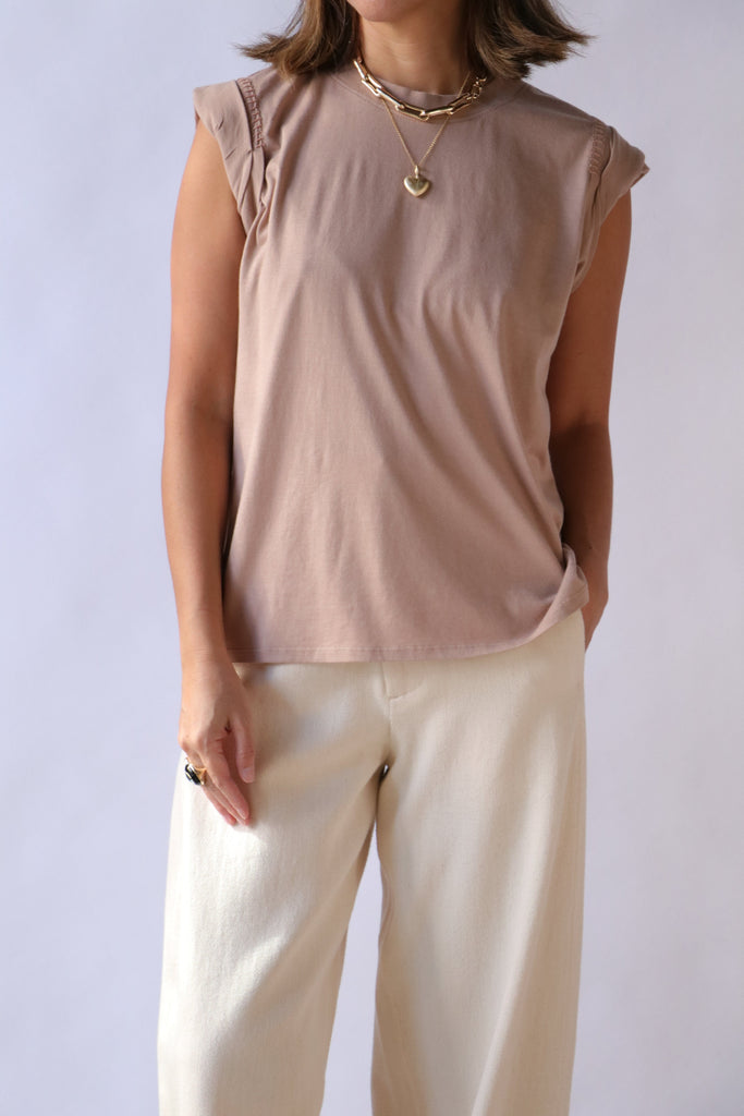 Rachel Comey Miles Tee in Buff T-Shirts & Tanks Rachel Comey 